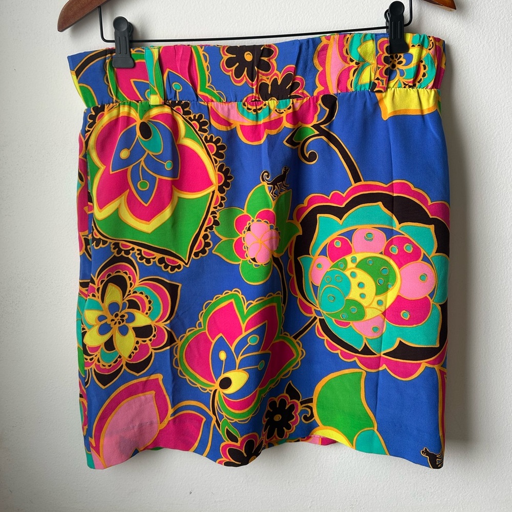 LILY PULITZER for Target Multicolor Lightweight Mini Skirt | Abstract Floral XS